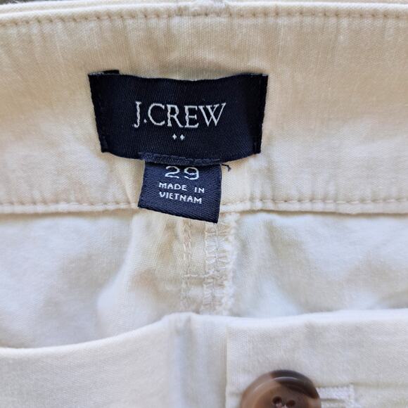 J CREW Lizzie High-rise Patch-pocket Wide-leg Pant Size 29 Natural Ivory - Picture 6 of 10